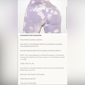 Naturyl Acid Dye Lounge Leggings